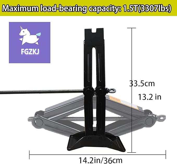 Scissor Jack for Car,Car Jack Kit - Tire Jack with Energy-Saving Ratchet Handle,Can Support a Maximum Weight of 1.5T (3307lb),Portable, Suitable for Small Cars and SUV (Saving Handle-1.5 tons)