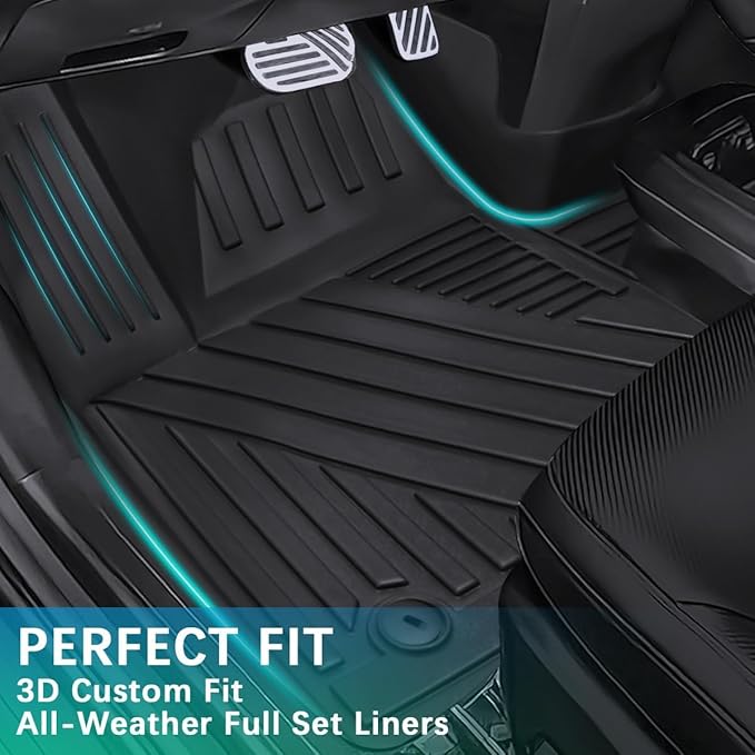 Fit 2022-2024 Kia EV6 Cargo Liners - Trunk Mat with Backrest Mats, All-Weather Guard Rubber Accessories