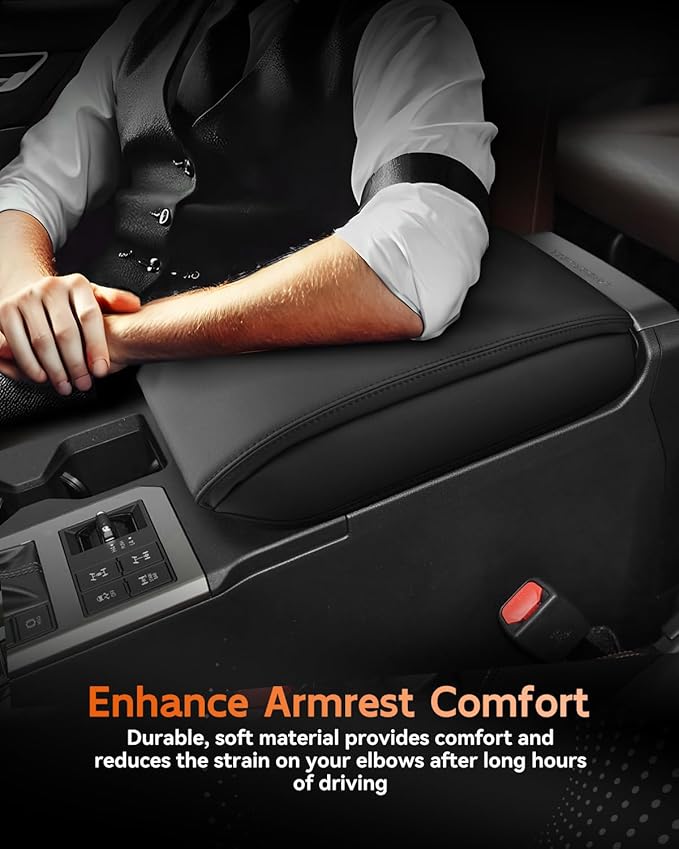 CDEFG for 2024 2025 Toyota Land Cruiser 250 Center Console Cover Armrest Box Cover for Land Cruiser (1958, Land Cruiser) 2024 2025 Accessories Arm Rest Protector