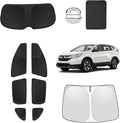 8pcs Car Window Shades for Honda CR-V CRV 2017-2022 Accessories,Windshield Side Rear Full Sunshade,Sun Visor UV Blocking, Privacy Protection and Blackout for Camping Outdoor