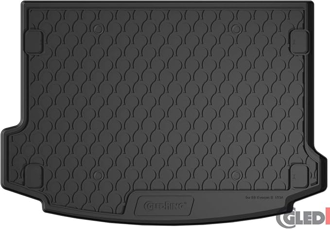 Gledring USA Custom Fit Rubber Mats Combo Pack Intended for Land Rover Range Rover Evoque (L551) 2019-2025, No Trimming Required, All-Weather, Protects from Rain, Mud, & Snow