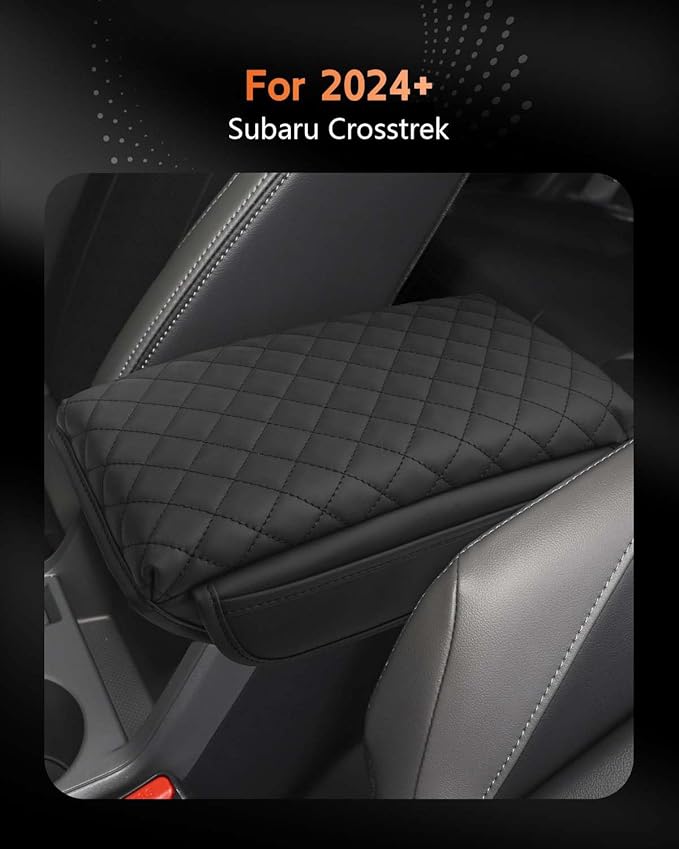 CDEFG for Subaru Crosstrek 2024-2025 Center Console Cover Armrest Box Cover for Crosstrek (Premium, Sport, Limited, Wilderness) 2024 2025 Accessories Console Arm Rest Protector Thickened