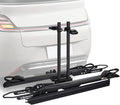 CyberRack E2 Ebike Rack, 200 lbs Capacity Foldable Bike Racks for Tow Hitch Heavy Electric Bike Carrier for 2 E-Bike, Up to 5-inch Fat Tire 2'' Receiver