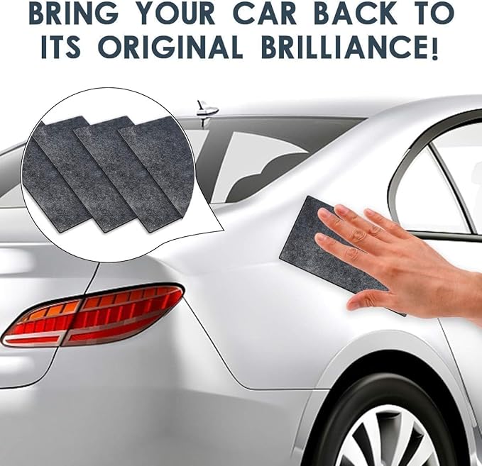 Car Scratches Remover,6 Pack 2025 Nano Sparkle Cloth for Car Scratches Multi-Purpose Nano Magic Cloth Easy to Repair Paint Scratches,Water Spots Surface Polishing