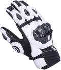 Harssidanzar Breathable Leather Motorcycle Gloves Touchscreen for Men Women KM046
