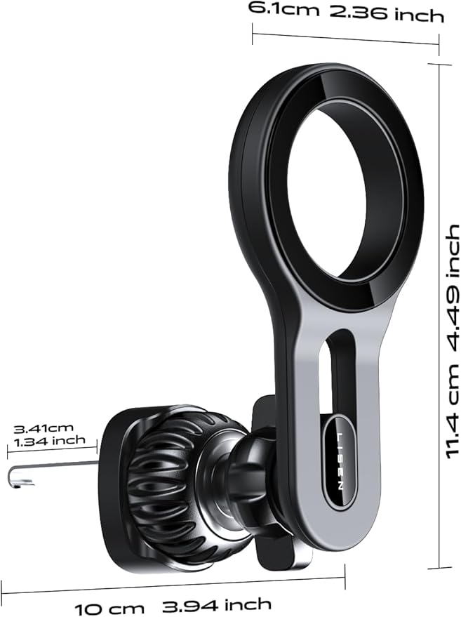 LISEN for MagSafe Car Mount Magnetic Car Phone Mount, Air Vent Phone Holder Car [Super Strong Magnets] Hands Free Cell Phone Holder 17X Strong Clip Car Accessories fit iPhone 16 15 14 13 Pro Plus Max