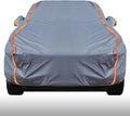 KEYOOG Universal Waterproof Heavy Weight Full Car Covers, Fit Sedan, All Weather, Outdoor Full Cover Weatherproof UV Sun Protection Snow Dust Storm Resistant with PEVA Cotton, for Cars Up to 198"