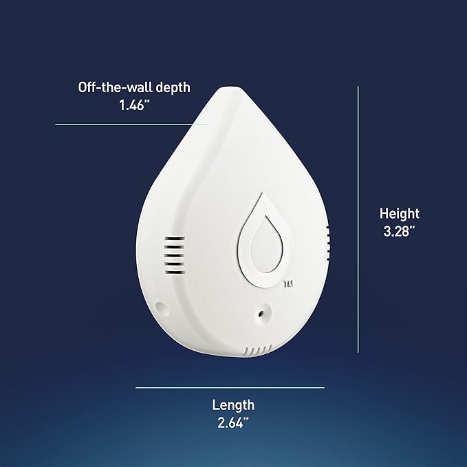 Flo by Moen Smart Water Detector, 3-Pack with Leak Sensing Cable (6-ft)