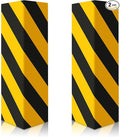 2pcs Garage Wall Guards Wall Protector Cover Yellow and Black Foam Wall Corner Guard for Parking Garages (Yellow+Black)