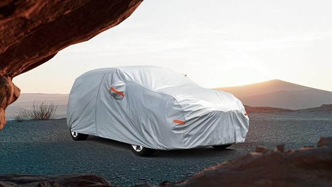 Kayme Hatchback Car Covers Waterproof All Weather, Sun Uv Rain Protection with Zipper Compatible with Mazda3, Corolla, VW Golf GTI, Ford Focus Hatchback (UP to 177 Inch, Not Fit Sedan)