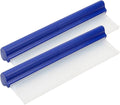 2 Pack 12inch car Squeegee,Silicone Squeegee,car Window Squeegee,Flexible T-Bar Water Blade for Car for Car Or Home Use,Washing,Wiping Glass, Mirror,Shower Doors,Blue
