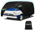 Car Cover for 1964-1970 Dodge A100 for VW Bus T1 T2 T3 1950-1992, 420D Oxford Cloth Sun Heat Protection Outdoor Covers with Driver Side Zipper Windproof Heavy Duty All Weather