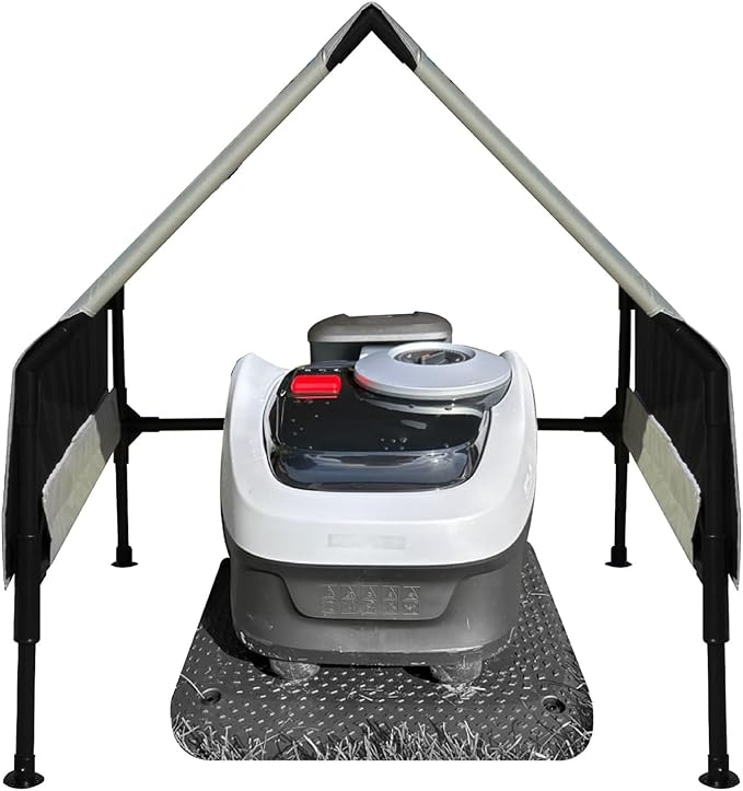 Robot Mower Garage, Wire Free Robot Lawn Mower Cover, Durable Water-Proof and Ultraviolet-Proof Polyester Oxford, 32 "x28x24, Suitable for All Types of Mowing Robots. (Large Size
