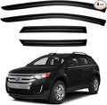 Window Visors Rain Guards for 2007-2014 Ford Edge, Out-Channel Window Vent Wind Deflectors Visors Shades for 2007-2015 Lincoln MKX