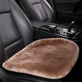 LLB Genuine Sheepskin Car Seat Cushion Seat Covers for Cars Trucks SUV Comfort Seat Protector Pad for Car Driver Seat Car Accessories for Women Office Chair Car Decor (Tan, Front Seat Cushion-1 Pc)