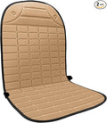 Seat Cover for Cold Weather, Winter Seat Cushion with Adjustanle Buckle for Full Back and Seat (2, Khaki)
