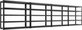 REIBII 48.2''W Garage Shelving Heavy Duty Metal Shelving 3000LBS Storage Shelves Adjustable Metal Shelves Industrial Garage Shelf for Warehouse Basement, 4 Pack