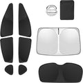 8pcs Car Window Shades for Subaru Crosstrek 2018-2023 Accessories,Windshield Side Rear Full Sunshade,Sun Visor UV Blocking, Privacy Protection and Blackout for Camping Outdoor