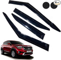 Rain Guards for Seltos 2021-2023, Tape-on Side Window Deflectors, Window Visors for Kia Cars - 4 Rain Guards & 2 Car Coasters