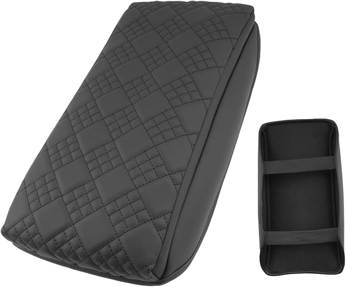 SXCY for 2025 VW ID.4 Armrest Cover Pad for 2025 Volkswagen ID.4 Accessories 2025 ID.4 Center Console Cover 2025 ID.4 Middle Console Cover Add Soft Cotton Cushion (Added-Pad)