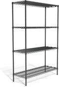Professional 4-Shelf Wire Unit, 48-inch W, Black, 2/Pack (CW25471-CCVS)