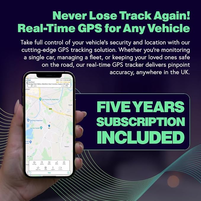 5 Year 4G 12/24v Wired GPS Tracker, All Inclusive, No Monthly Fees, No Subscriptions, One Off Fee, 5 Years Service Included, Car, Van, Truck, Caravan, RV, Plug and Play