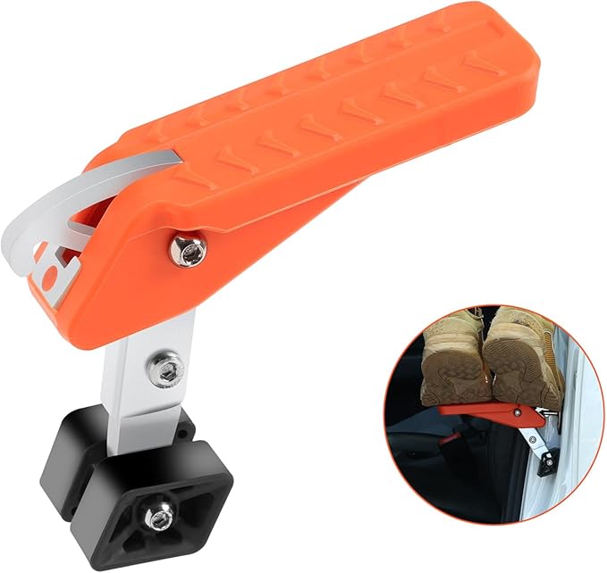 COWVIE Foldable Car Door Step Stand Pedal - Access to Vehicle's Roof Stand Pedal for Most SUV Truck Jeep, Max Load 400 Lbs