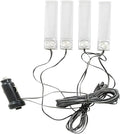 Interior Car Footwell Lights, LED Car Strip Lights, 4 in 1 12V Car Auto Interior LED Atmosphere Lights Floor Decoration Lamp, RGB Light