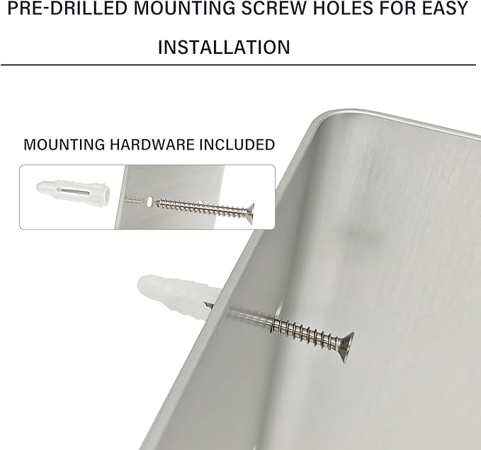 G-Sunny Garage Paper Towel Holder,Aluminum Wall-Mount Paper Towel Holder for Enclosed Trailer,Shop,Garage,Storage,5th Wheel,RV (Silver)