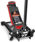 DNA MOTORING Floor Jack 3 Ton (6000 lbs) Capacity, Fast Lift Service Jack Low Profile Steel Heavy Duty Hydraulic Car Jack, Lifting Range 3"-20", Black, TOOLS-00475-BK