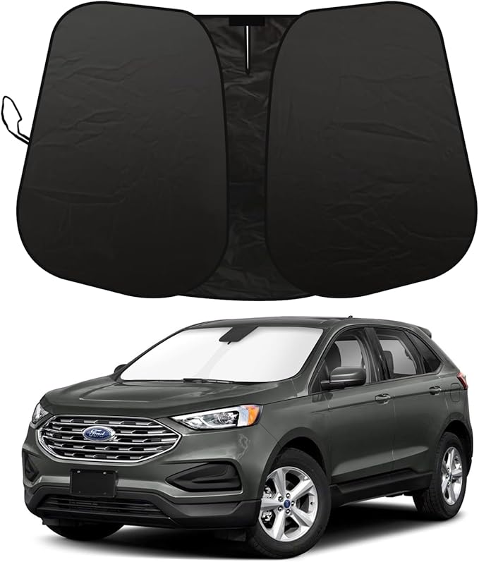 2025 Upgrade Front Windshield Sunshade fit for Ford Edge 2015-2024 Reflector Foldable Car Shade Automotive Windshield Sunshades Ford Edge Windshield Sun Shade |Keeps Your Vehicle Cool|