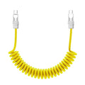 chubbycable Curly Chubby - Retractable Fast Charging Cable 240W Coiled Charger Cord for Car Durable USB-C Cable for Phones, Tablets and More, Yellow, Type-C to Type-C, 1.3FT-2.3FT