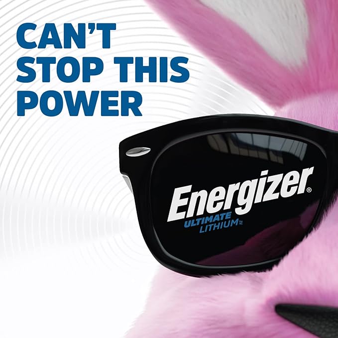 Energizer Ultimate Lithium AA Batteries Pack, 1.5V AA Batteries, 24 Count