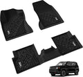 3W Floor Mats Fit for Jeep Renegade 2015-2023 TPE All Weather Custom Fit Floor Liner for Jeep Renegade 1st and 2nd Row Full Set Car Liners Black