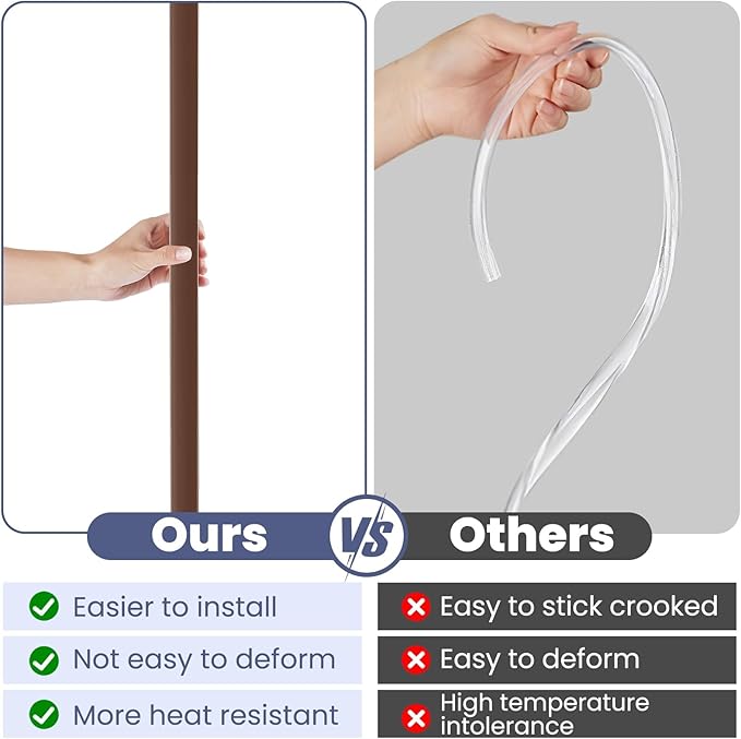 2PCS Wall Corner Protectors Guards - Self Adhesive Corner Protector & Corner Guards for Walls Edge Protection, Easy to Apply - No Tools Needed(Brown, 39.37"x1.18")