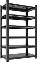 Metal Garage Shelving Unit, Heavy Duty 6-Tier Adjustable Storage Rack, Steel Shelving,2000 lbs Capacity, Industrial Shelves for Heavy Tools and Equipment (6-Tier 78" H x 36" W x 16" D)