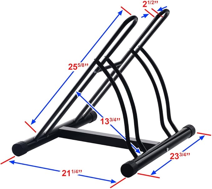 RAD Cycle Mighty Rack Two Bike Floor Stand Bicycle Instant Versitile Pro Quality Bike Park