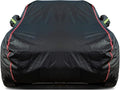 Breathable New Material, Waterproof Car Cover, Locks and Zipper Doors, Sunscreen Waterproof UV Prevention Snowproof Wind and Windproof,Suitable for Indoor Outdoor,for Sedan (197" to 208") B4