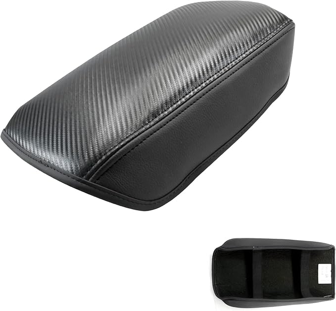 SXCY Fit for 2023 2024 Mitsubishi Outlander Armrest Cover FIT for 2022 2023 Outlander Center Console Cover for 2023 2024 Outlander Middle Console Cover for 2024 Outlander (Black Microfiber Leather)