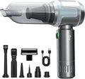 Car Vacuum Cleaner,16000PA High Power Mini Vacuum Cleaner, 7-in-1 Rechargeable Handheld Vacuum, Portable Cordless Compressed Air Duster & Air Blower for Cars, Home, Office, Pet