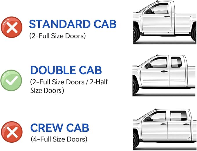 Window Visors Rain Guards for 2007-2021 Toyota Tundra Extended Cabs, Out-Channel Window Vent Wind Deflectors Visors Shades for 07-21 Tundra Double Cab