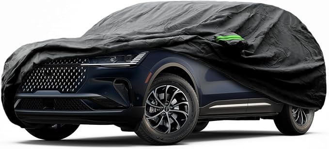 Proadsy 2025 Upgrade Car Cover Custom Fit for Lincoln Nautilus 2024 2025, Waterproof All Weather for Automobiles, Full Exterior Cover Rain Snow Sun Protector Indoor Outdoor Car Cover