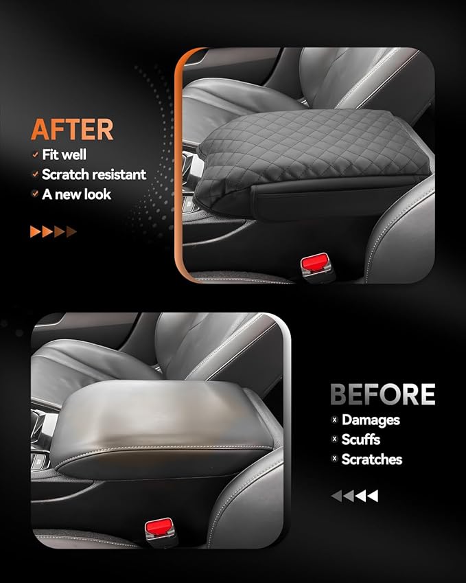 CDEFG for Honda Accord 2023-2025 Center Console Cover Armrest Box Cover for Accord (LX,SE) 2023 2024 2025 Accessories Console Arm Rest Protector 2 Side Pocket