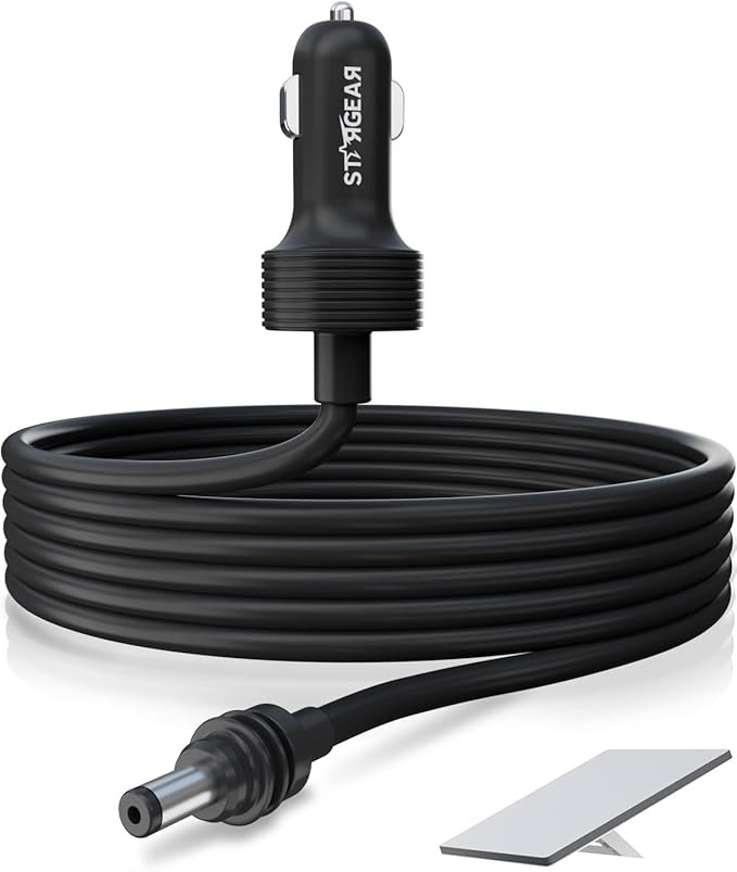 Starlink Mini Cable 12V Power Cable 3M/10FT, Starlink Mini Accessories 16AWG Cigarette Lighter to DC Cord, 12V-48V Car Charger Car Adapter
