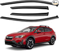 Window Visors Rain Guards for 2018-2023 Subaru Crosstrek, Out-Channel Window Vent Wind Deflectors Visors Shades for 2017-2023 Subaru Impreza Hatchback
