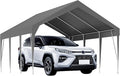 13x20ft Heavy Duty Carport Outdoor Car Canopy UV Resistant Waterproof Party Tent All-Season Portable Garage Gazebo Shelter for Car, Storage Shed (Gray)