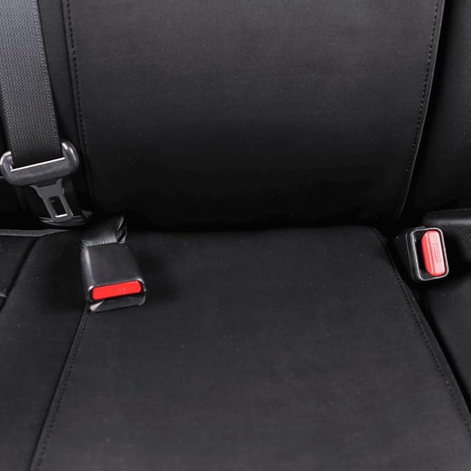 EKR Custom Fit Tacoma Car Seat Covers for Select Toyota Tacoma (Petrol) 2024 2025 Double cab SR,SR5,TRD Sport,TRD Off-Road,Limited - Full Set, Neoprene (Black)