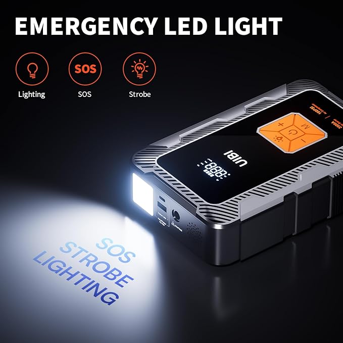 X7 Jump Starter with Air Compressor 160PSI, 3500A Car Battery Jumper Starter PD45W Fast Charge, 24000mAh Portable Tire Inflator 12V Jump Box Booster Charger for 10L Gas or 8.5L Diesel Engine