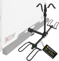 Stromberg Carlson BC-202BA 2-Bike Platform Style Hitch Mount Foldable Bike Rack with Bumper Adapter for 2" Hitch or RV Bumper