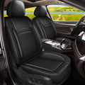 Front Seat Covers for Toyota Camry 2012-2023 2024 2025 Leather Ice Silk Breathable Car Seat Cover Protector (2 Seats & Black)